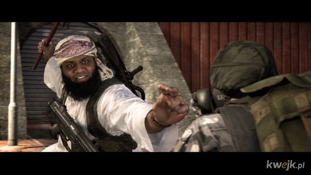Zahran Hashim in Half Life Black Mesa Fighting with HECU Soldier
