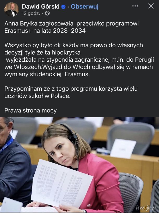 Sama po czarnych knagach skakala a innym żałuje!